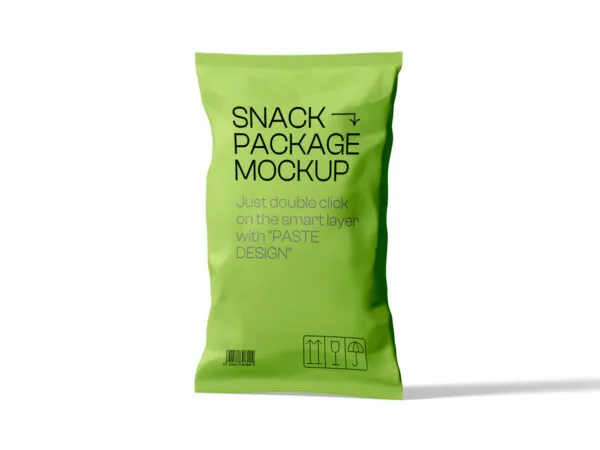 Front View of Stand Snack Bar Mockup 1