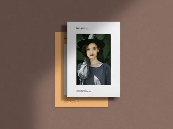 Front View of Standard A4 Paper Mockup With Shadow Overlay 1