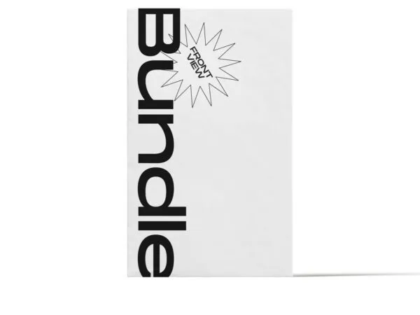 Front View of Vertical Paper Mockup 1