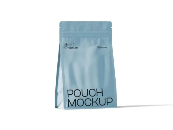 Front View of Zipper Pouch Mockup 1