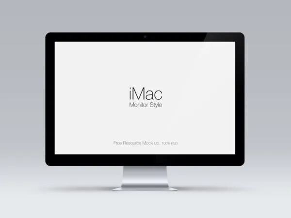Front View of a Cinema Display Mockup 1