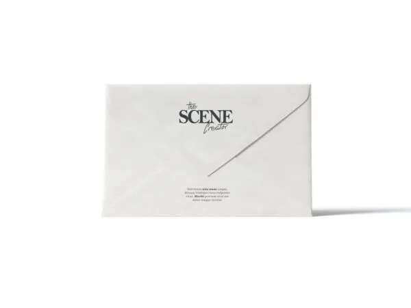 Front View of a Classic Closed Envelope Mockup 1