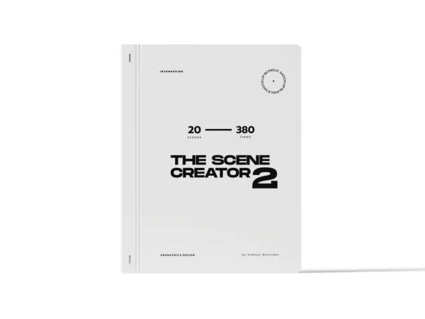 Front View of a Closed Notepad Mockup 1