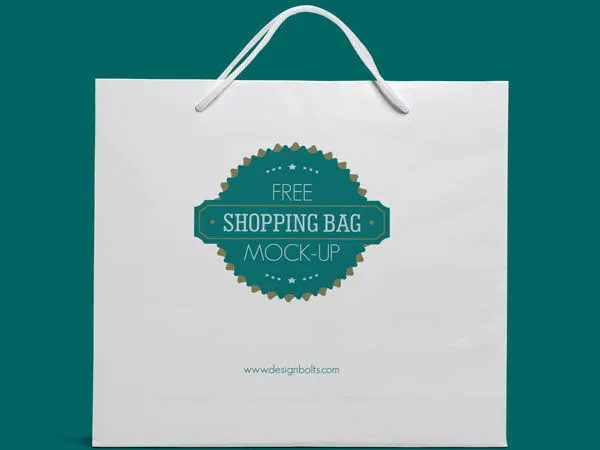 Front View of a Eco Friendly Shopping Bag Mockup 1