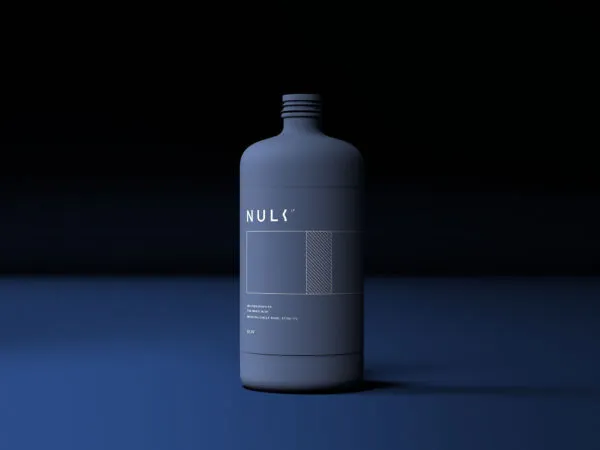 Front View of a Matte Bottle Mockup 1
