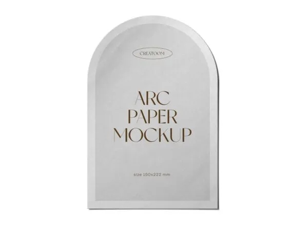 Front View of a Paper Arc Mockup 1