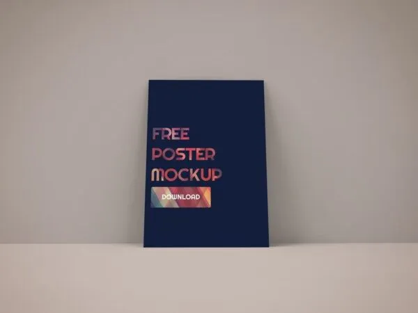 Front View of a Simple Artwork Frame Mockup 1