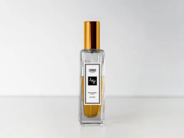 Front View of a Slim Cologne Perfume Scent Bottle Mockup 1