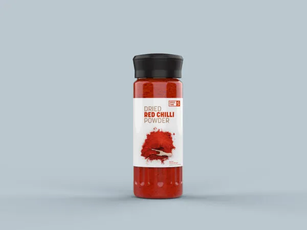 Front View of a Spice Powder Jar Mockup 1