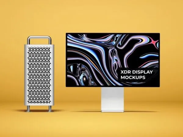 Front View of an Apple Pro Display XDR Mockup 1