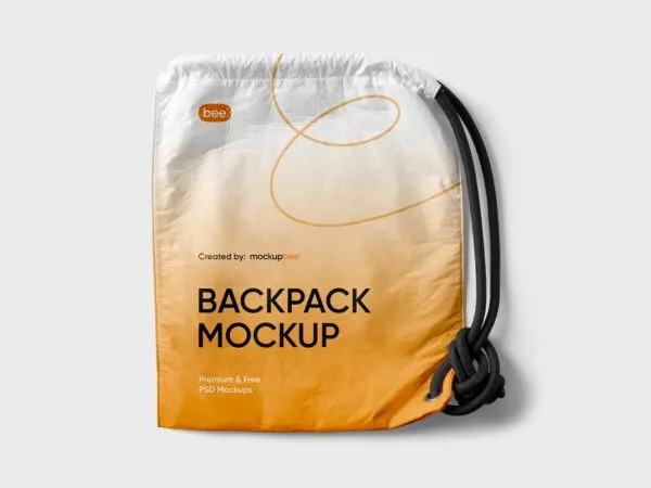 Front View of an Empty Backpack Mockup 1