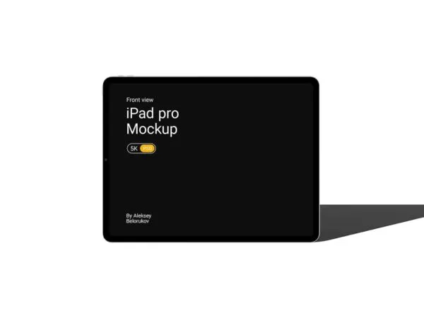 Front View of an iPad Pro Mockup 1