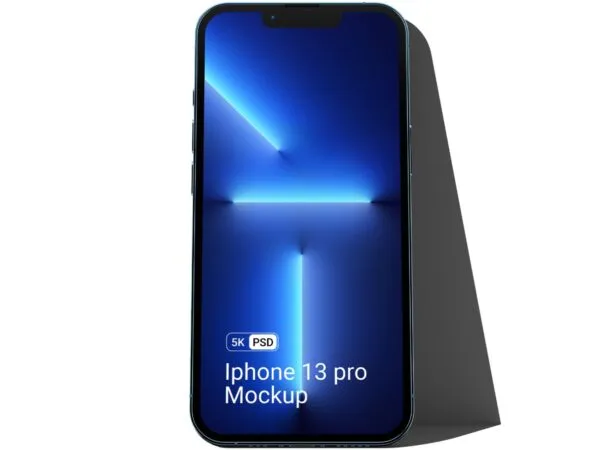 Front View of an iPhone 13 Pro Mockup 1