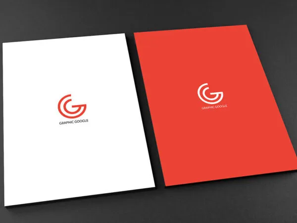 Front and Back View of a A4 Standard Flyer Mockup 1