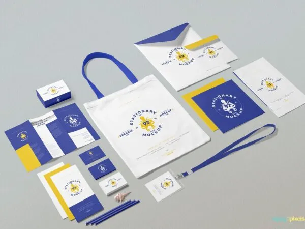 Full Business Stationery Mockup 1