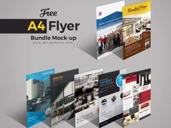 Full Pack of A4 Flyer Deal Bundle Preview Mockup 1