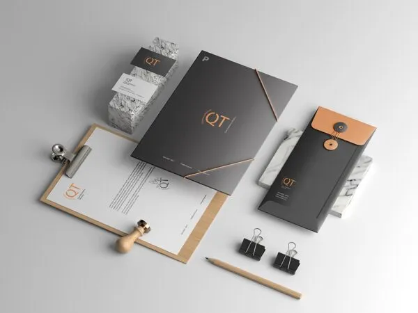 Full Pack of a Creative Stationery Scene Mockup 1