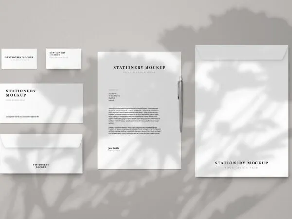 Full Set of Business Stationery Mockup 1