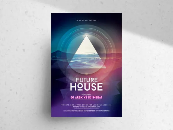 Futuristic Event Flyer Template 1