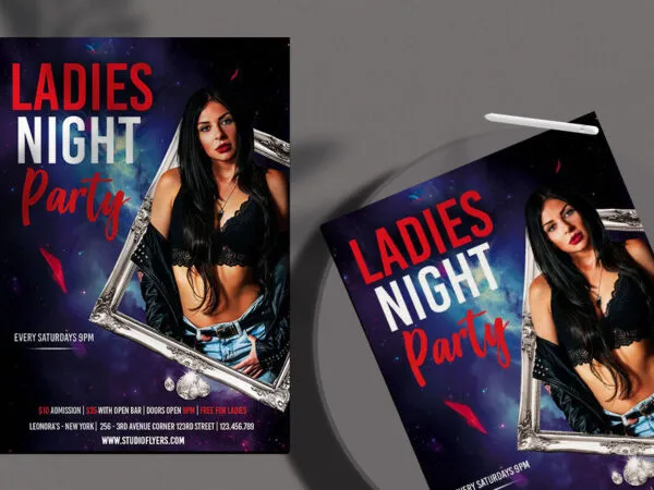 Futuristic Frame Club Events Flyer Template 1