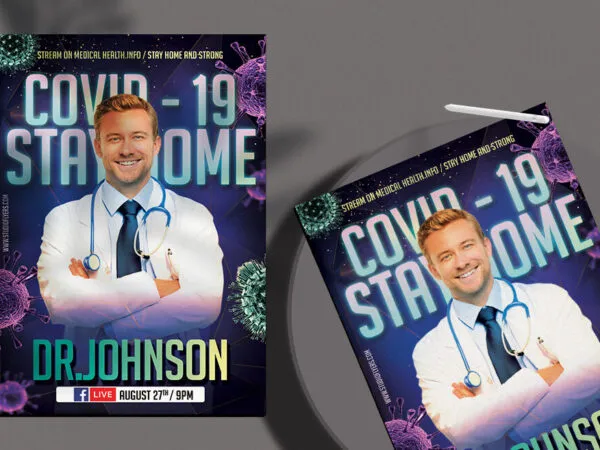Futuristic Modern Medical Flyer Template 1