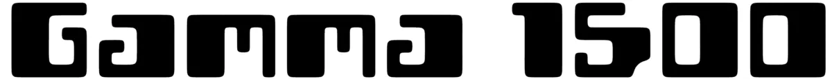 Gamma1500 Font 1