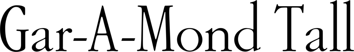 Gar A Mond Tall Font 1