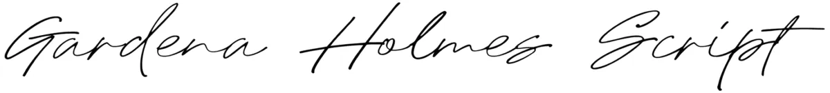 Gardena Holmes Script Font 1
