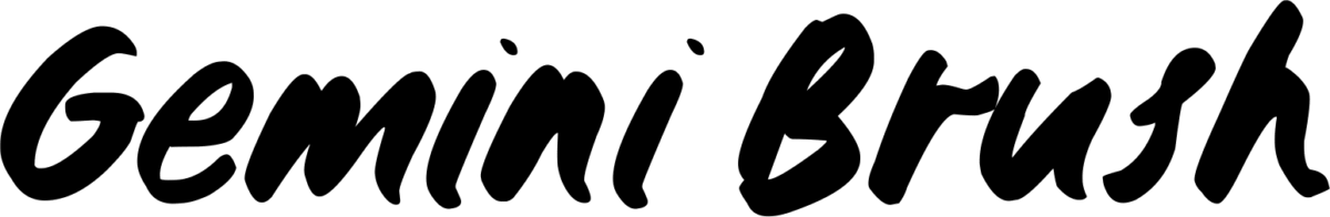 Gemini Brush Font 1