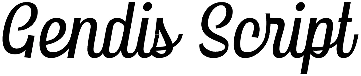 Gendis Script Font 1