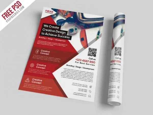 Geometric Business Marketing Flyer Template 1