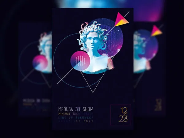 Geometric Concert Flyer Template 1
