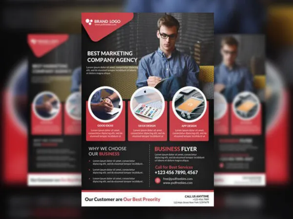 Geometric Modern Business Flyer Template 1
