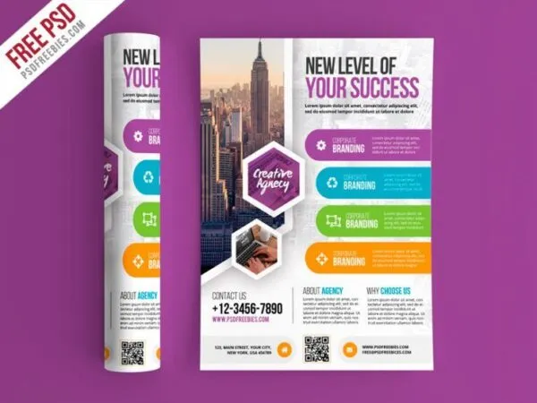 Geometric Multipurpose Business Flyer Template 1