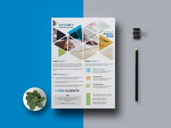 Geometric Multipurpose Corporate Flyer Template 1