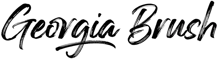 Georgia Brush Font 1