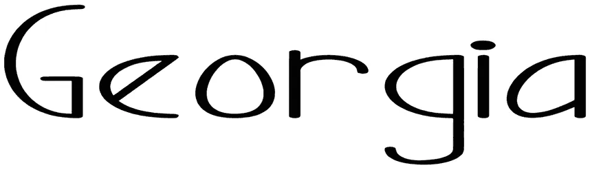 Georgia Font 1