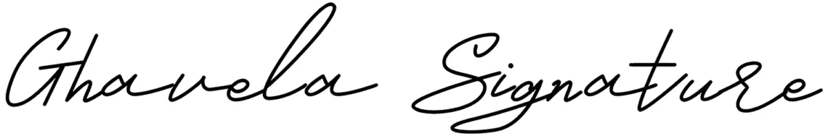 Ghavela Signature Font 1