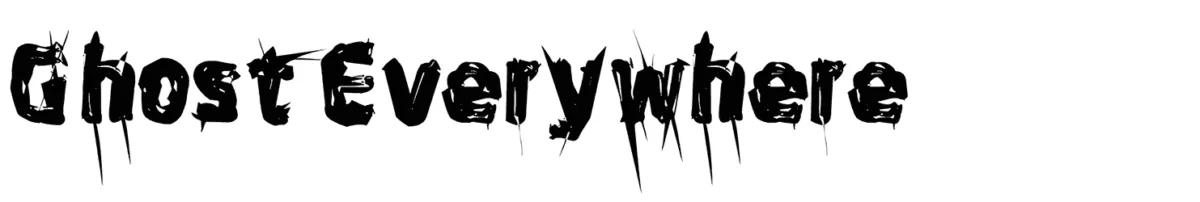 Ghost Everywhere Font 1
