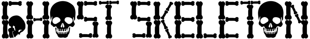 Ghost Skeleton Font 1