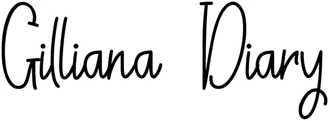 Gilliana Diary Font 1