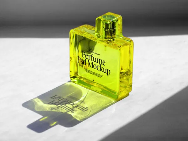Glass Perfume Bottle Mockup 1