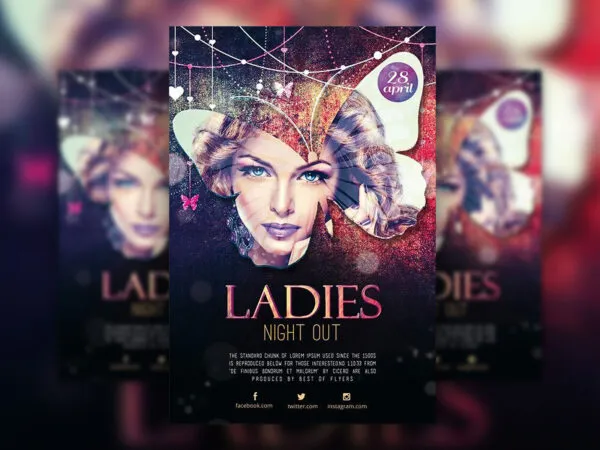 Glitter Dance Nightclub Flyer Template 1