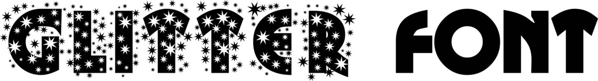 Glitter Font 1