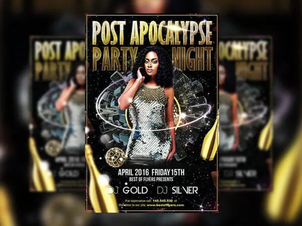 Glitter Nightclub Event Flyer Template 1