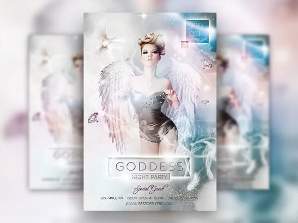 Glitter Party Flyer Template 1