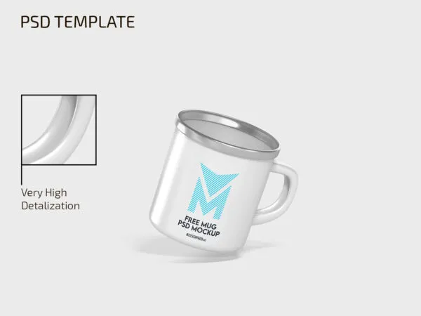 Glossy Metallic Mug Mockup 1