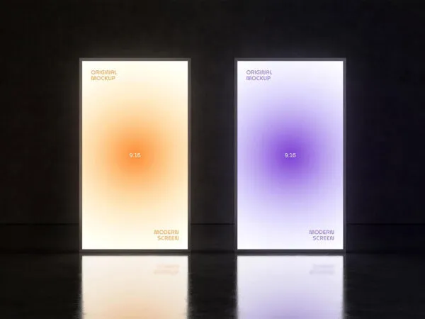 Glowing 916 Screens Mockup 1