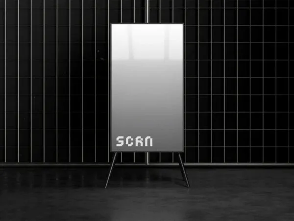 Glowing Stand Screen Mockup 1