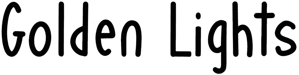 Golden Lights Font 1